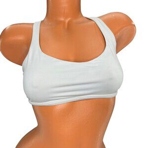 Lululemon Free To Be Sports Bra Womens White Luxtreme Strappy Cross Back Size 8